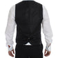 Elegant Black Wool Dress Vest