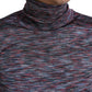 Elegant Turtleneck Pullover Sweater in Blue Purple