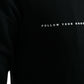 Elegant Crewneck Black Pullover Sweater