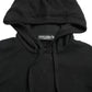 Elegant Black Cashmere Hooded Sweater