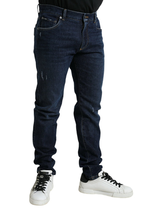 Chic Skinny Blue Denim Jeans