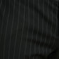 Black and White Striped Skinny Dress Pants