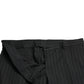 Black and White Striped Skinny Dress Pants