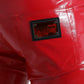 Sleek Red Glossy Skinny Pants