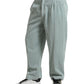 Elegant Light Blue Corduroy Cotton Pants