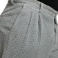 Elegant Light Blue Corduroy Cotton Pants