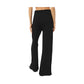 Chic Black Cotton Tracksuit Trousers