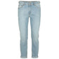 Chic Light Blue Denim with Subtle Stitch Accents