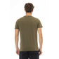 Green Cotton Men T-Shirt