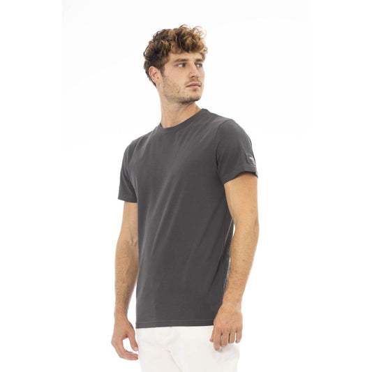 Gray Cotton Men T-Shirt