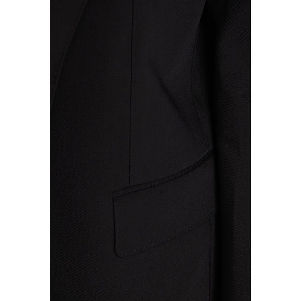 Elegant Stretch-Wool Twill Blazer