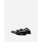 Elegant Woven Raffia Slippers with Jewel Buckle