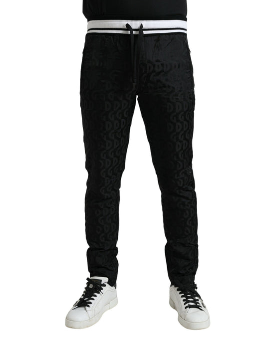 Elegant Striped Nylon Joggers