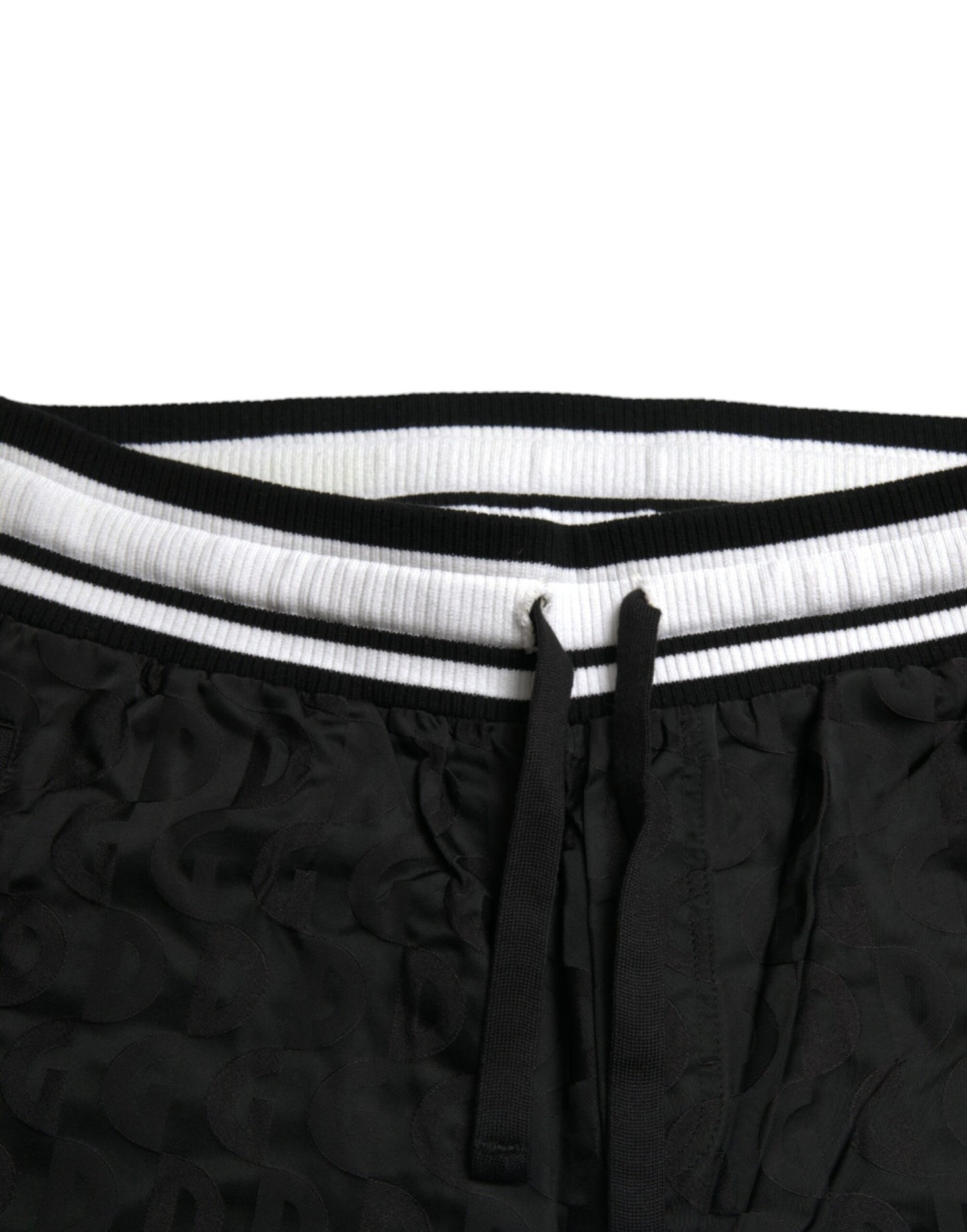 Elegant Striped Nylon Joggers