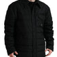 Elegant Black Quilted Down Jacket