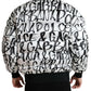 Elegant White Bomber Jacket