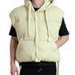 Sunny Yellow Nylon Puffer Hooded Jacket