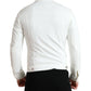 Elegant White Cotton Denim Jacket