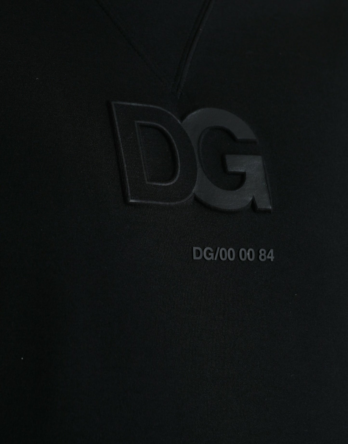 Elegant Black Cotton Blend Pullover Sweater