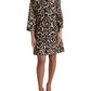 Leopard Print A-Line Mini Dress
