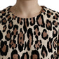 Leopard Print A-Line Mini Dress