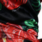 Tropical Elegance Silk Draped Dress