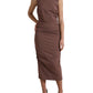 Elegant Sleeveless Sheath Midi Dress