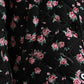Elegant Floral Print Trench Coat Jacket