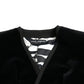 Elegant Double Breasted Cotton-Silk Blazer