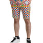Multicolor Print Bermuda Shorts