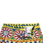 Multicolor Print Bermuda Shorts