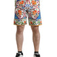Majestic Majolica Print Bermuda Shorts