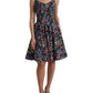 Elegant Floral A-Line Mini Dress
