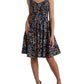 Elegant Floral A-Line Mini Dress