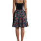 Elegant Floral A-Line Mini Dress