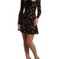 Elegant Floral A-Line Mini Dress