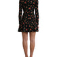 Elegant Floral A-Line Mini Dress