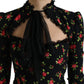 Elegant Floral A-Line Mini Dress