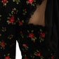 Elegant Floral A-Line Mini Dress
