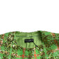Exquisite Sequined Long Coat Jacket in Green