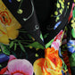 Elegant Multicolor Silk Blend Floral Blazer