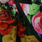 Elegant Multicolor Silk Blend Floral Blazer