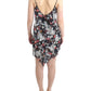Multicolor Silk Floral Mini Dress