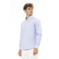 Light Blue Cotton Men Shirt