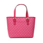 Jet Set PVC Leather XS Carryall Top Zip Tote Bag Purse