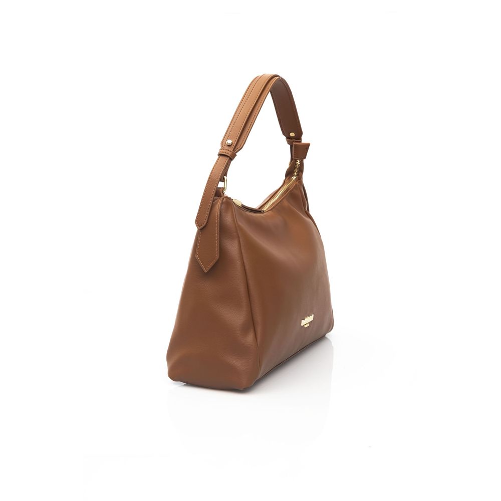 Brown Polyethylene Women Handbag