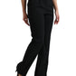 Elegant High-Waist Tapered Wool Pants
