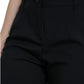 Elegant High-Waist Tapered Wool Pants