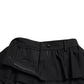 Elegant High Waist Ruffled Black Pants