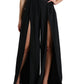High Waist Wide Leg Pants with Slit